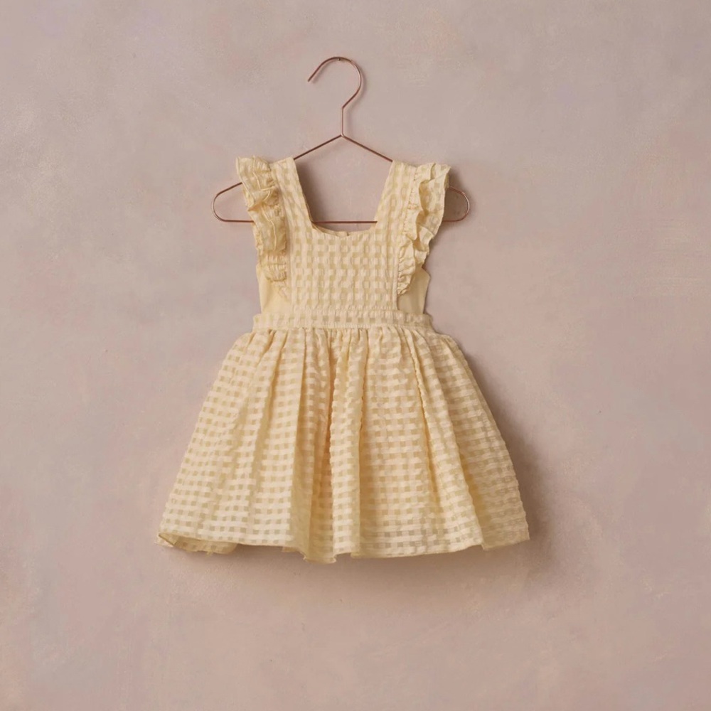Noralee Provence Dress Lemon Check